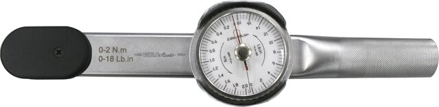 ANALOGIC DIAL TORQUE WRENCH 1/4" 0 - 2 NM 0 - 18 LB.IN