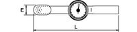 ANALOGIC DIAL TORQUE WRENCH 1/4" 0 - 2 NM 0 - 18 LB.IN