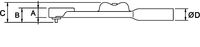 ANALOGIC DIAL TORQUE WRENCH 1/4" 0 - 2 NM 0 - 18 LB.IN
