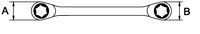 MASTERGEAR E-TORX® WRENCH MIRROR POLISHED CHROME PLATING E6 × E8