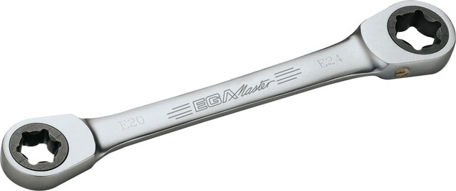 MASTERGEAR E-TORX® WRENCH MIRROR POLISHED CHROME PLATING E6 × E8