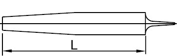 NEEDLE FILE TRIANGULAR 6"