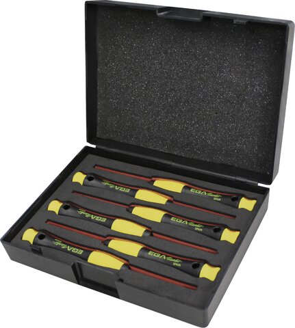 SET 6 SCREWDRIVERS ESD EGA
