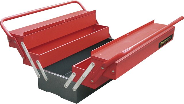 BGS technic, Metal Tool Box, empty, 420 x 200 x 200 mm, 5 Compartments