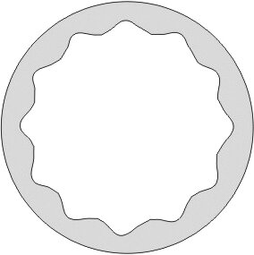 SOCKET WRENCH 1/2" STANDARD 12 EDGES NON-SPARKING CU-BE 1.1/16"