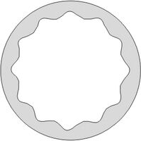 SOCKET WRENCH 1/2" STANDARD 12 EDGES NON-SPARKING CU-BE 1.1/16"