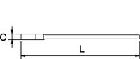 LLAVE FIJA DE UNA BOCA DIN 894 FOSFATADA 38 MM