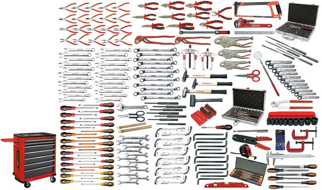 TOOLKIT MANTENIMIENTO INDUSTRIAL 299 PIEZAS MILÍMETROS