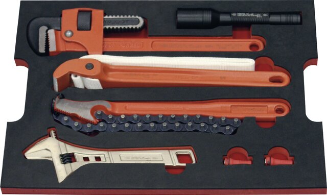 TOOLKIT PROFESIONAL DE FONTANERÍA MASTER 56 PIEZAS AMÉRICA
