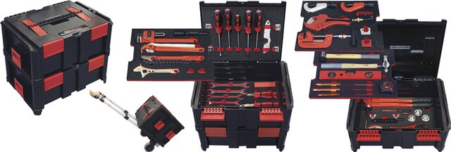 TOOLKIT PROFESIONAL DE FONTANERÍA MASTER 56 PIEZAS AMÉRICA