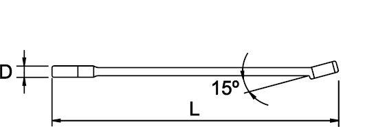 CLÉ MIXTE POLIE CHROMÉE DIN 3113 2"