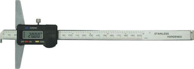 CALCULATEUR DE PROFONDEUR INOX 200 MM × 0,01 MM