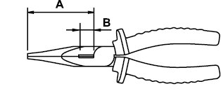 PINCE TÉLÉPHONE BECS COUDÉS TITACROM® BIMAT 1000 V ANTI-CHUTE ANTIDROP ACO 200 MM