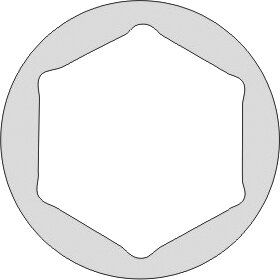 DOUILLE 1/2" STANDARD 12 PANS ANTIDÉFLAGRANT CU-BE 11/32"